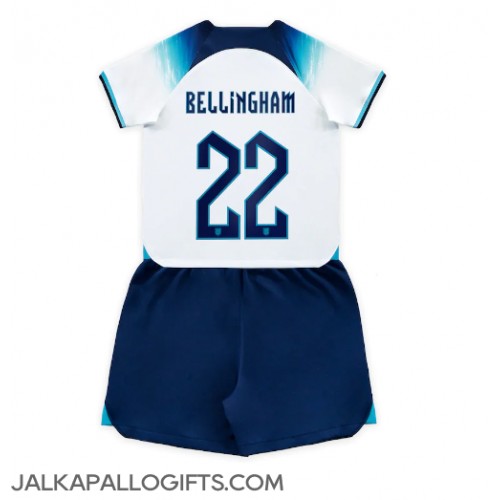 Englanti Jude Bellingham #22 Koti Peliasu Lasten MM-kisat 2022 Lyhythihainen (+ Lyhyet housut)
